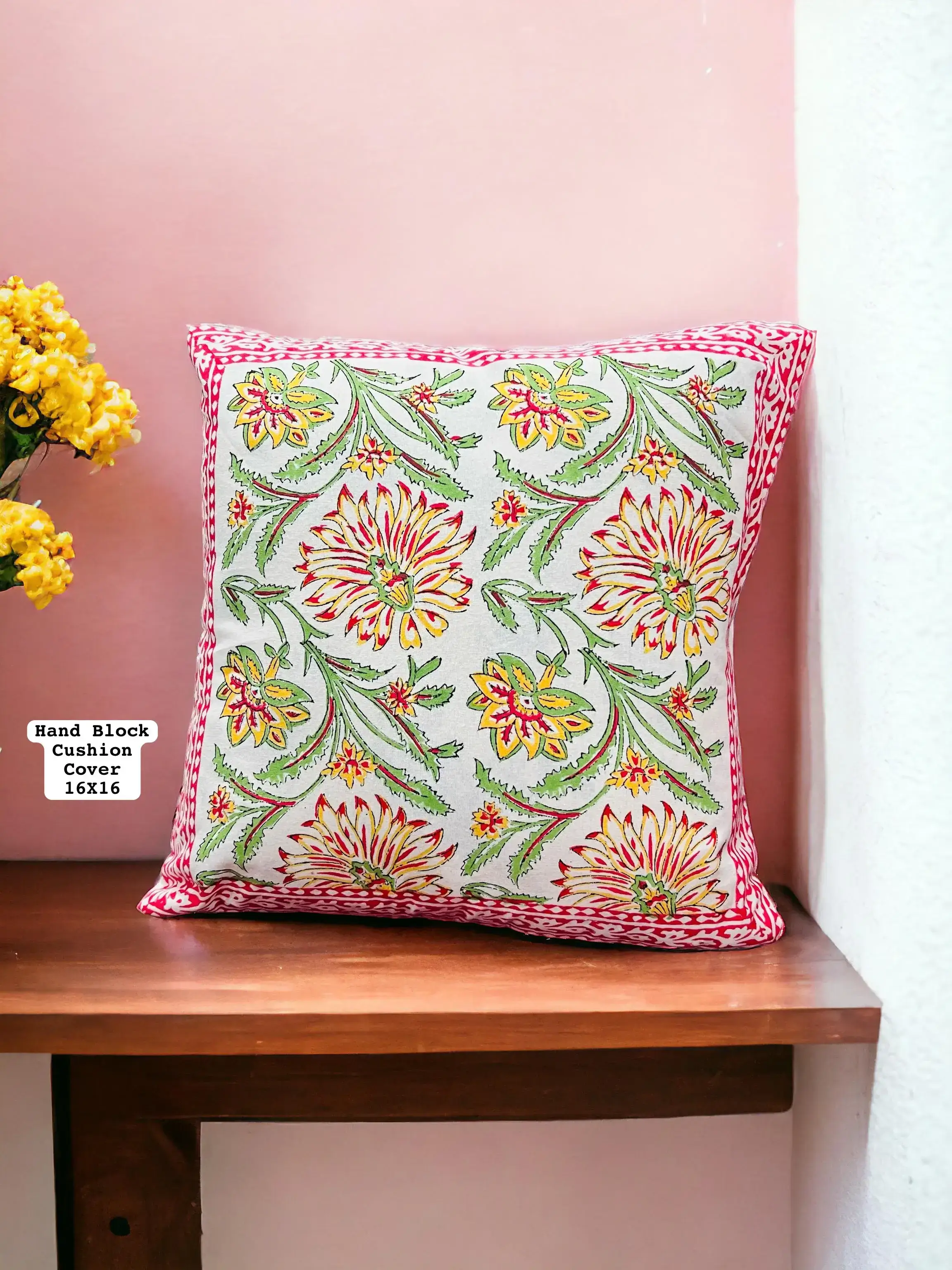 Multicolour Hand Block Print Cushion Covers-Jaipur Wholesaler