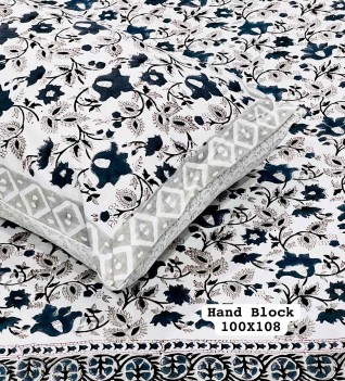 Multicolor Hand Block Printed Cotton Bedsheet-Jaipur Wholesaler