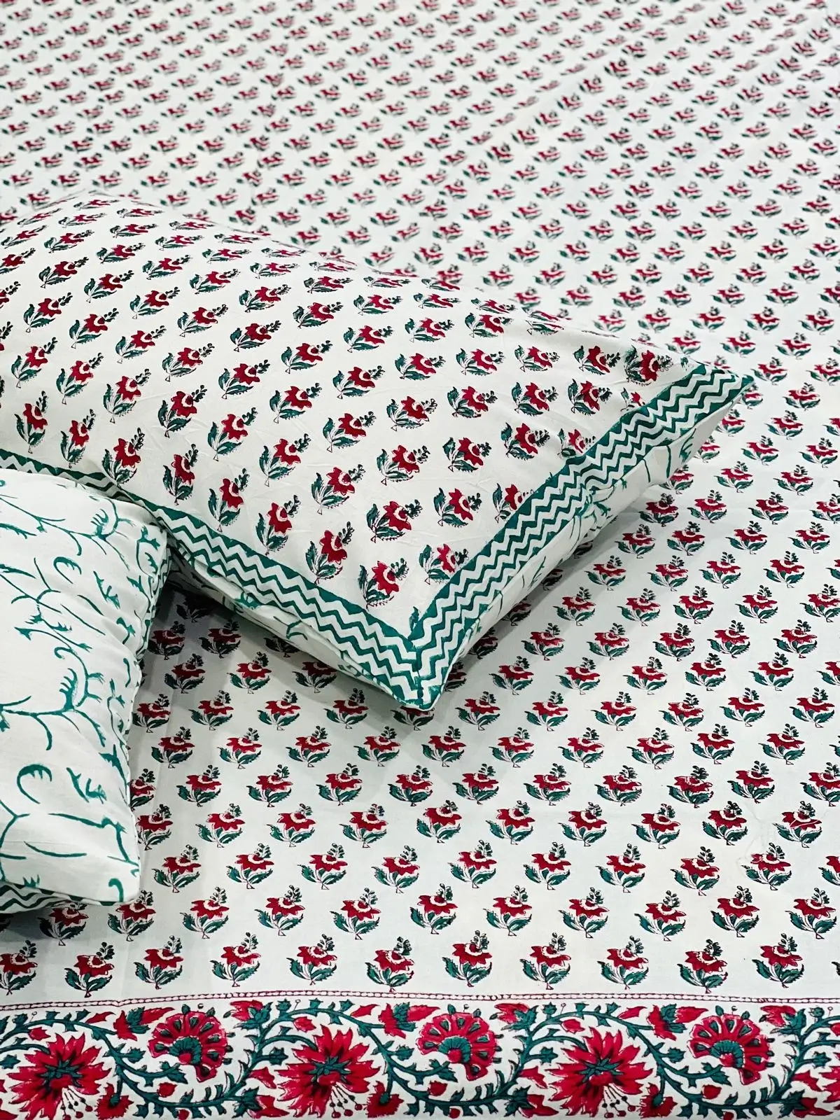 Beautiful Hand Block Print Bedsheets 93x108-Jaipur Wholesaler
