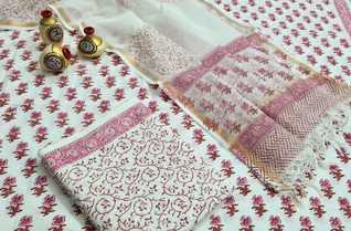 Cotton salwar suits with dupatta(kota zari)-Jaipur Wholesaler