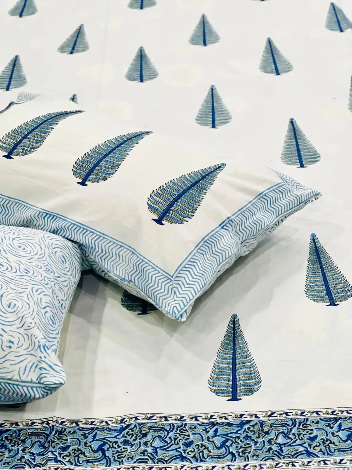 Hand Block Print Double Bedsheet-Jaipur Wholesaler