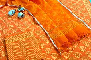 salwar suits (cotton) with kota zari dupatta-Jaipur Wholesaler