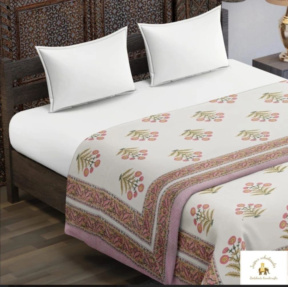 Reversible Hand Block Print Comforter-Jaipur Wholesaler