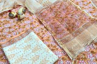 Salwar suits(cotton) with dupatta(kota zari)-Jaipur Wholesaler