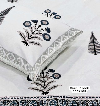 Hand Block Printed Cotton Bedsheet-Jaipur Wholesaler