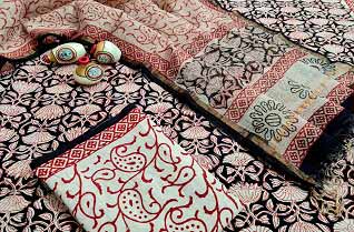 Cotton salwar suits with pure kota zari dupatta-Jaipur Wholesaler