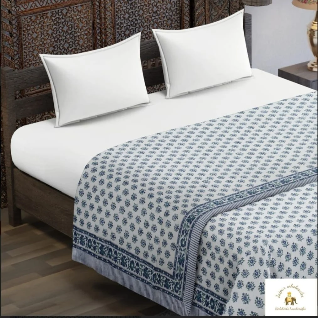Hand Block Print Comforter (90*100)-Jaipur Wholesaler