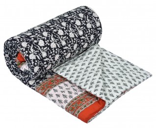 Double Bed Jaipuri Printed Quilt 90x100-Jaipur Wholesaler