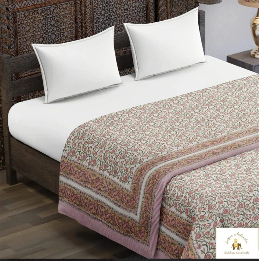 Exclusive Hand Block Print Soft Comforter-Jaipur Wholesaler